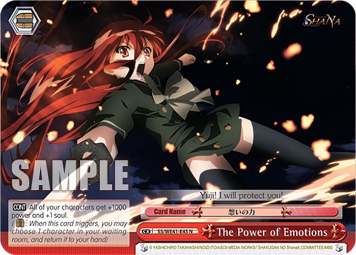 The Power of Emotions (SS/WE41-E45 N) - Shakugan no Shana Premium Booster
