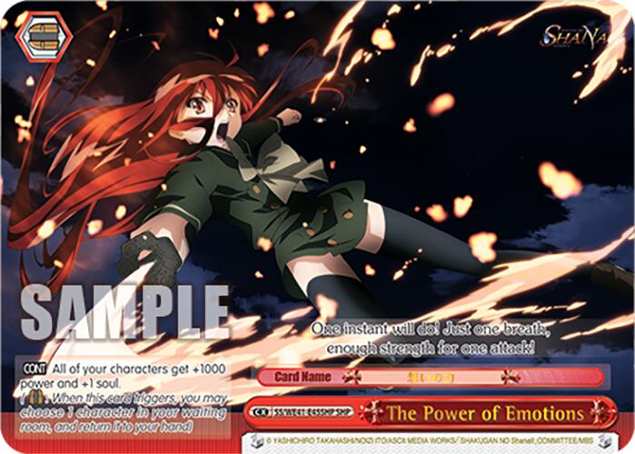 The Power of Emotions (SHP) (SS/WE41-E45SHP SHP) - Shakugan no Shana Premium Booster