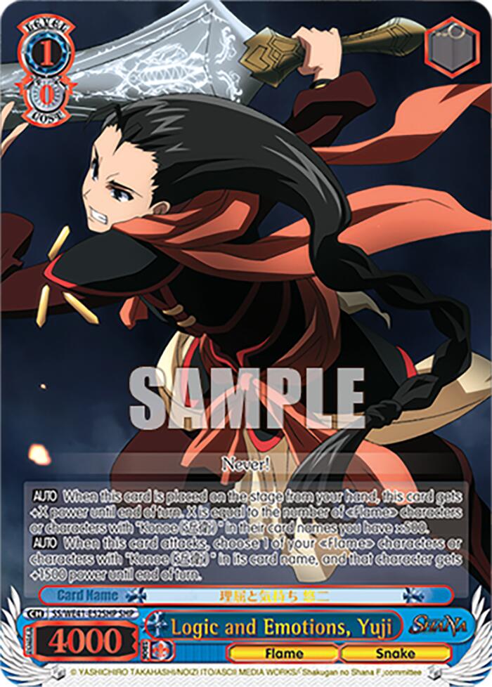 Logic and Emotions, Yuji (SHP) (SS/WE41-E52SHP SHP) - Shakugan no Shana Premium Booster