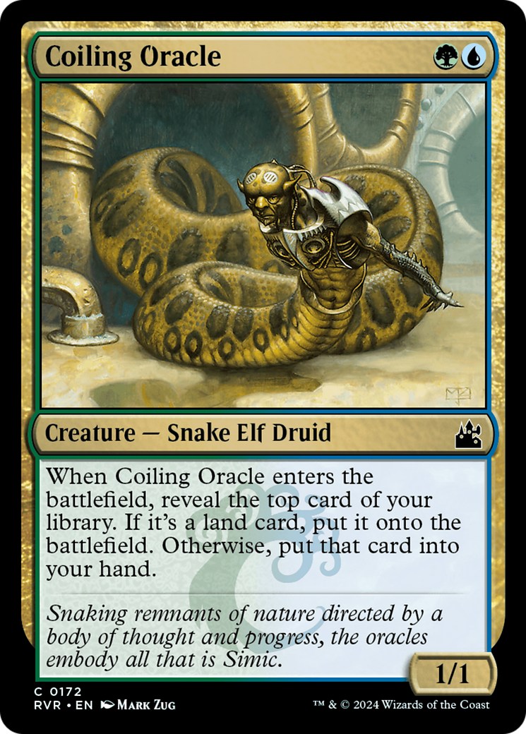 Coiling Oracle (RVR-172) - Ravnica Remastered Foil