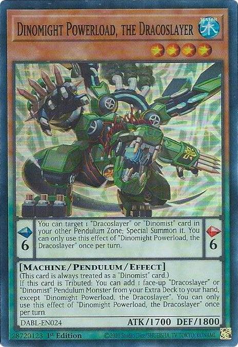 Dinomight Powerload, the Dracoslayer [DABL-EN024] Super Rare - Josh's Cards