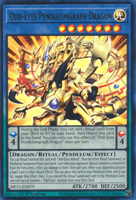 Odd-Eyes Pendulumgraph Dragon [MP23-EN079] Ultra Rare - Josh's Cards