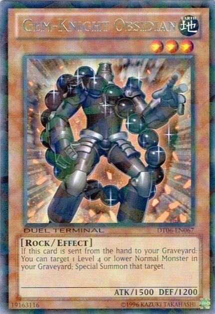 Gem-Knight Obsidian [DT06-EN067] Rare - Josh's Cards