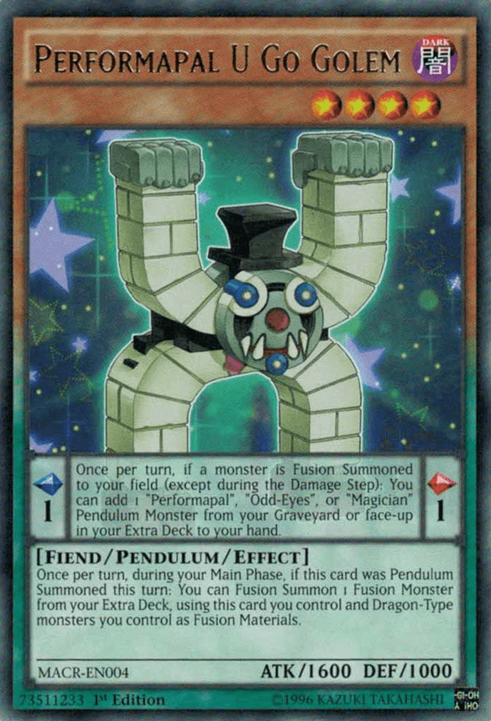 Performapal U Go Golem [MACR-EN004] Rare - Josh's Cards