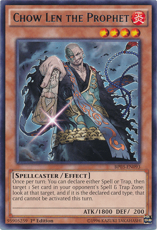Chow Len the Prophet [BP03-EN093] Rare - Josh's Cards