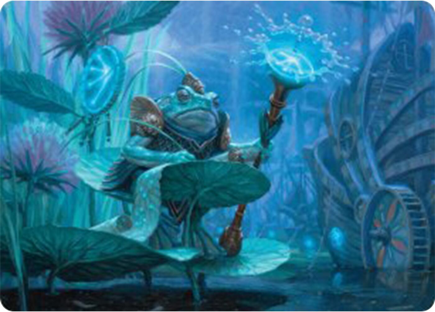 Dour Port-Mage Art Card [Bloomburrow Art Series] Foil