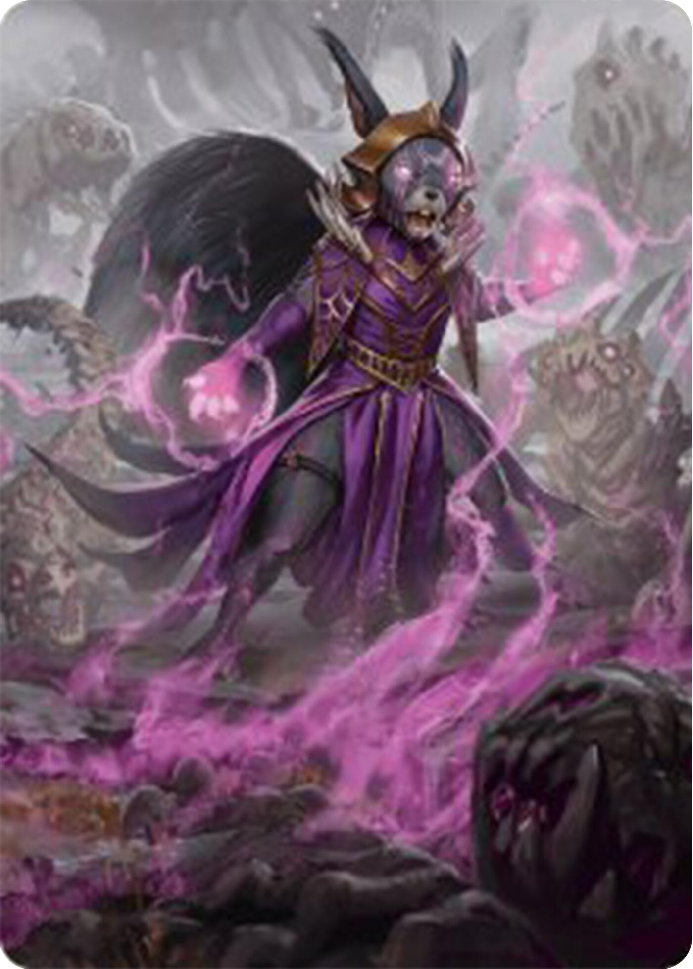 Liliana of the Dark Realms Art Card [Bloomburrow Art Series] Foil