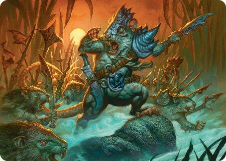 Persistent Marshstalker Art Card [Bloomburrow Art Series] Foil