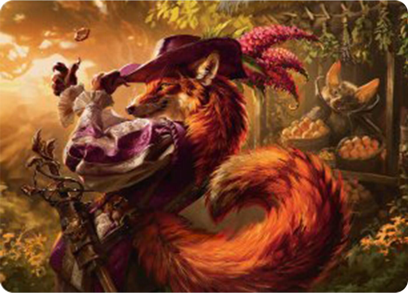 Mr. Foxglove Art Card [Bloomburrow Art Series] Foil