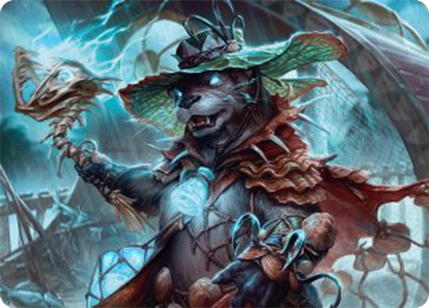 Tempest Angler Art Card [Bloomburrow Art Series] Foil