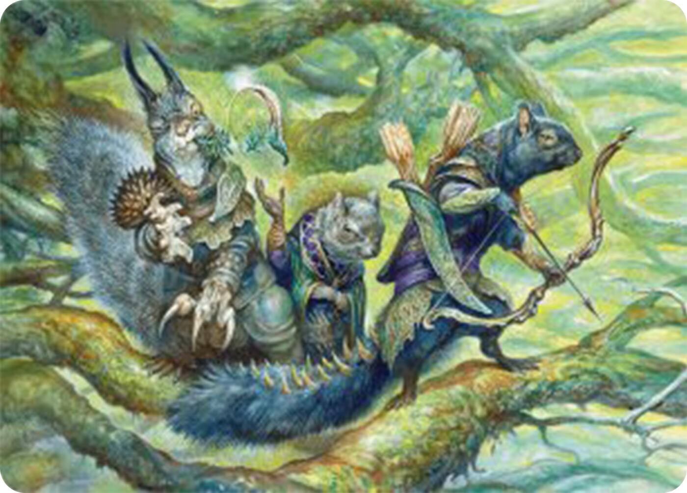 The Odd Acorn Gang Art Card [Bloomburrow Art Series] Foil