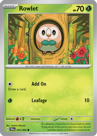 Rowlet 003/064 - SV Shrouded Fable