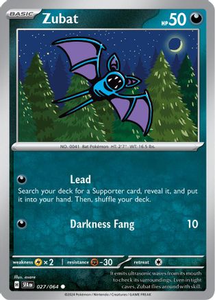 Zubat 027/064 - SV Shrouded Fable