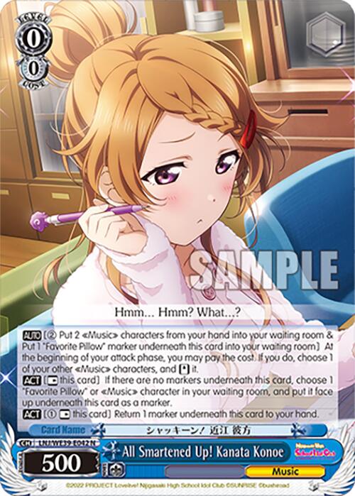All Smartened Up! Kanata Konoe (LNJ/WE39-E042 N) - Love Live! School Idol Festival Series 10th Anniversary Premium Booster