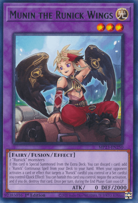Munin the Runick Wings [MP23-EN250] Rare - Josh's Cards