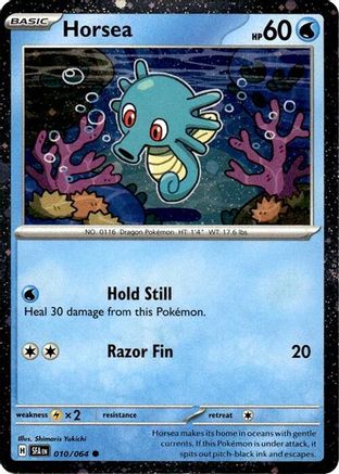 Horsea (Cosmos Holo) 010/064 - Miscellaneous Cards & Products Holofoil