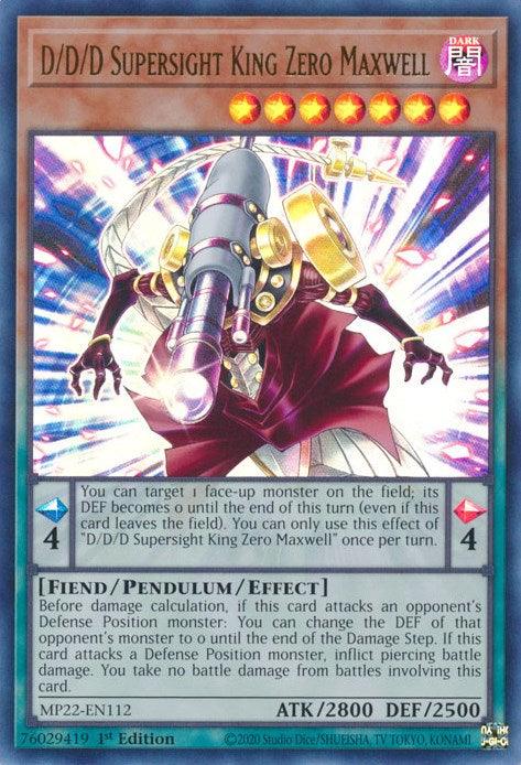 D/D/D Supersight King Zero Maxwell [MP22-EN112] Ultra Rare - Josh's Cards