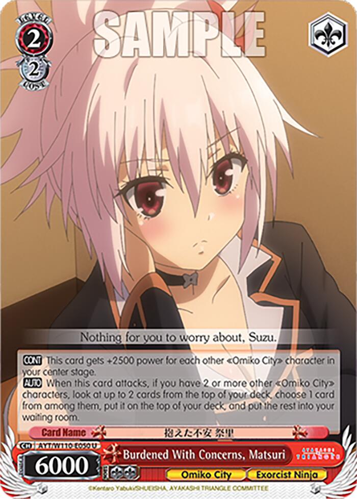 Burdened With Concerns, Matsuri (AYT/W110-E050 U) - Ayakashi Triangle