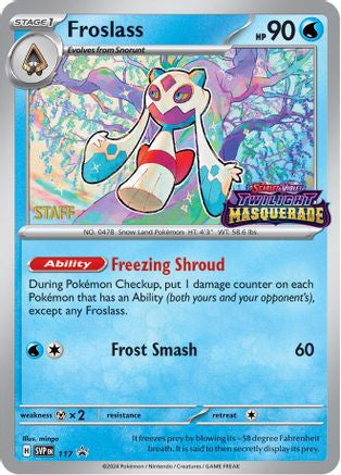 Froslass (Prerelease) [Staff] 117 - SV Scarlet & Violet Promo Cards Holofoil
