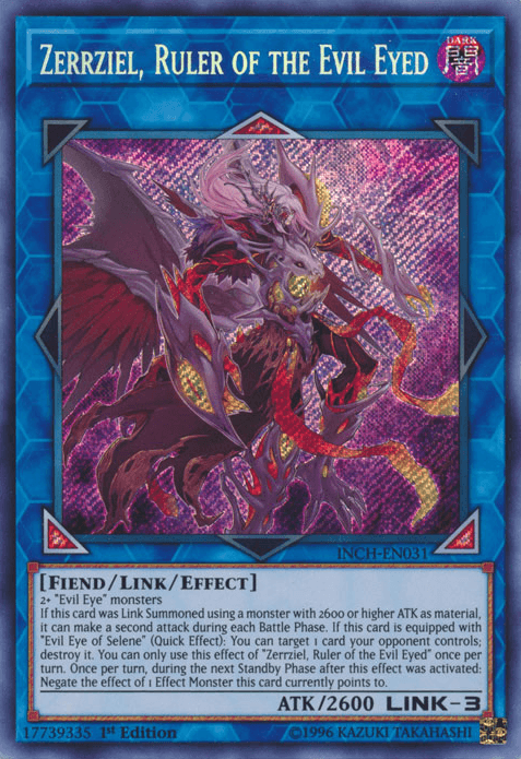 Zerrziel, Ruler of the Evil Eyed [INCH-EN031] Secret Rare - Josh's Cards