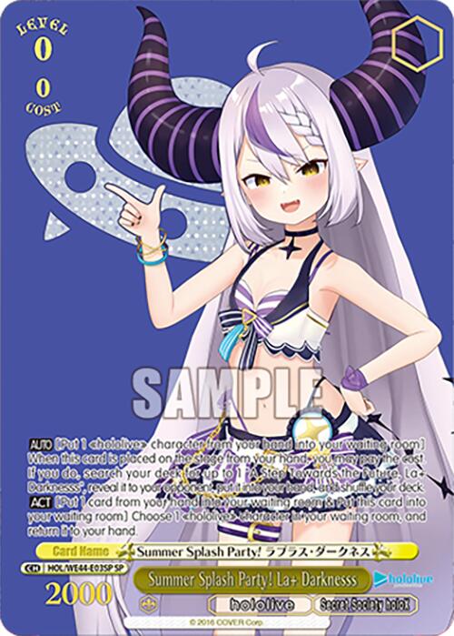 Summer Splash Party! La+ Darknesss (SP) (HOL/WE44-E03SP SP) - hololive production Summer Collection Premium Booster