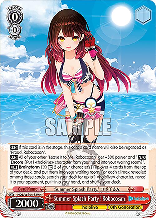 Summer Splash Party! Robocosan (HOL/WE44-E29 N) - hololive production Summer Collection Premium Booster