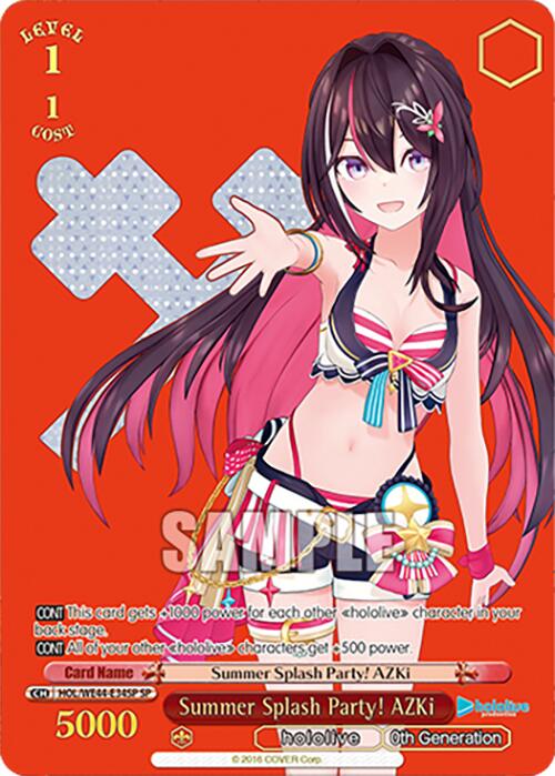 Summer Splash Party! AZKi (SP) (HOL/WE44-E34SP SP) - hololive production Summer Collection Premium Booster