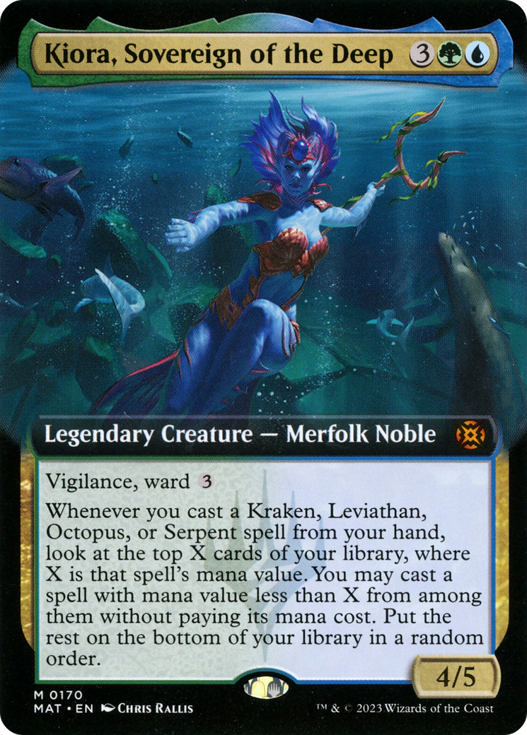 Kiora, Sovereign of the Deep (MAT-170) - March of the Machine: The Aftermath: (Extended Art) Foil
