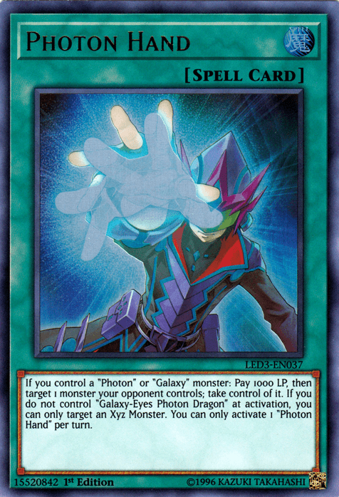 Photon Hand [LED3-EN037] Ultra Rare - Josh's Cards