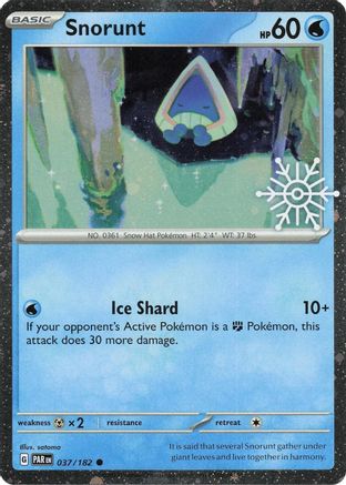 Snorunt 037/182 - Miscellaneous Cards & Products - Holofoil
