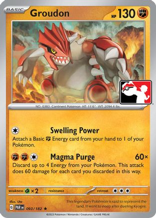 Groudon 093 - Prize Pack Series Cards
