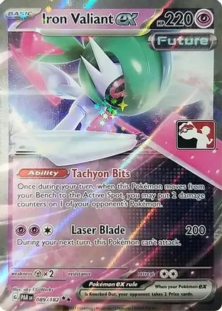 Iron Valiant ex 089/182 - Prize Pack Series Cards Holofoil