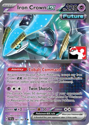 Iron Crown ex 081/162 - Prize Pack Series Cards Holofoil