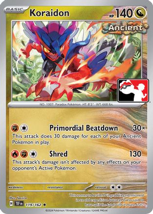 Koraidon 119/162 - Prize Pack Series Cards