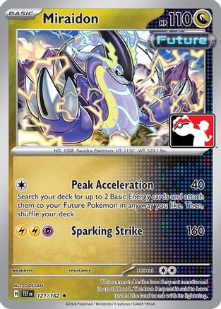 Miraidon 121/162 - Prize Pack Series Cards