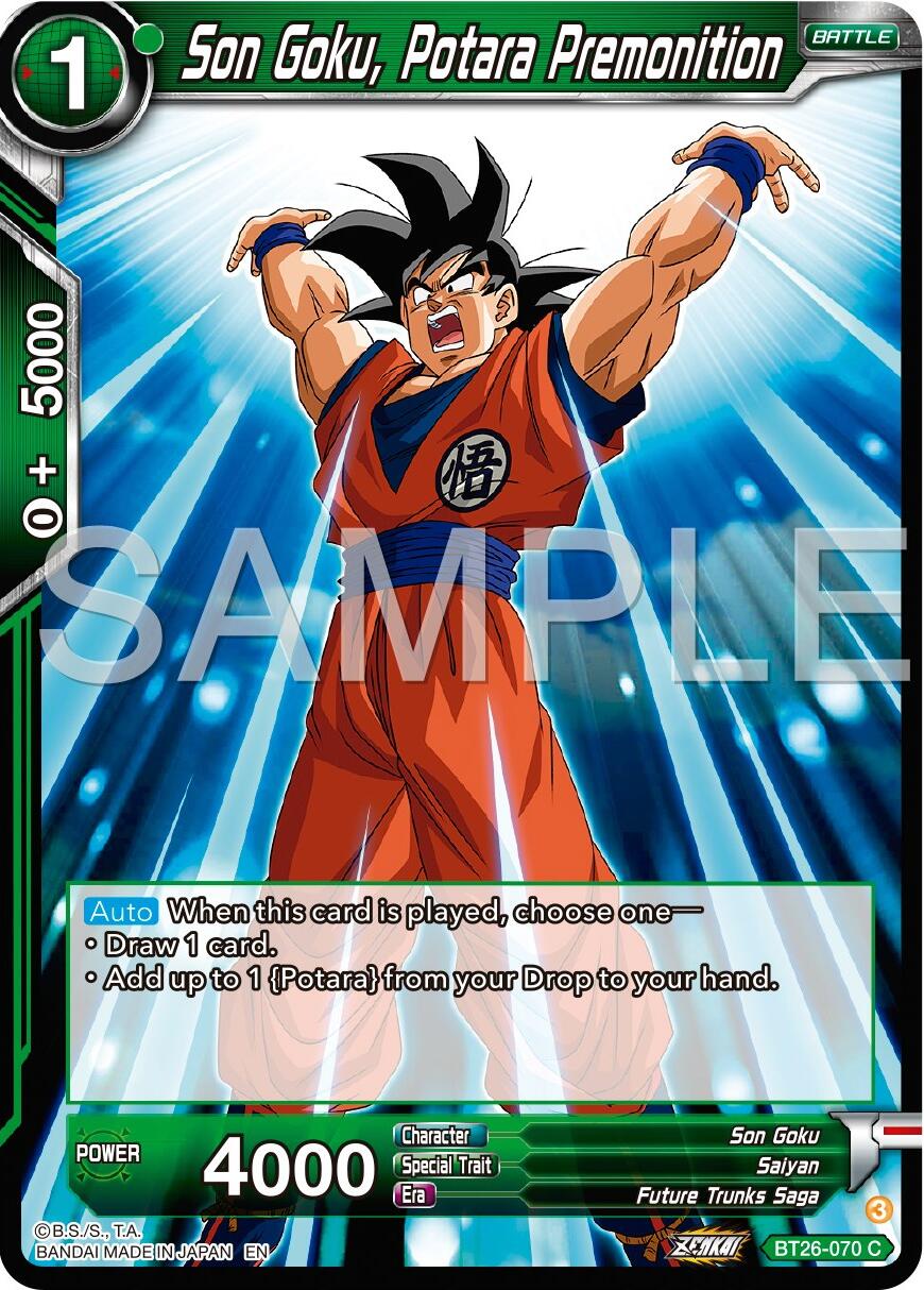 Son Goku, Potara Premonition (BT26-070) [Ultimate Advent] Parallel Foil
