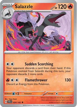 Salazzle [24] (SV07: Stellar Crown)