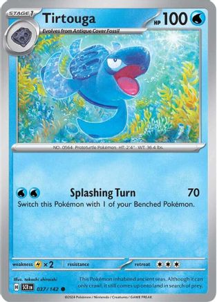 Tirtouga 037/142 - SV07 Stellar Crown Reverse Holofoil