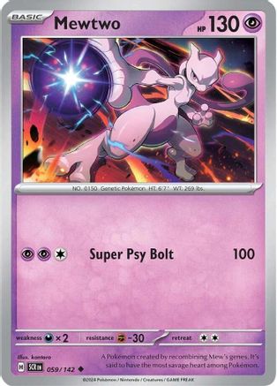 Mewtwo [59] (SV07: Stellar Crown)