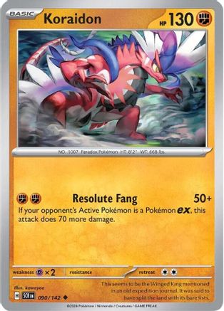 Koraidon 090/142 - SV07 Stellar Crown Reverse Holofoil