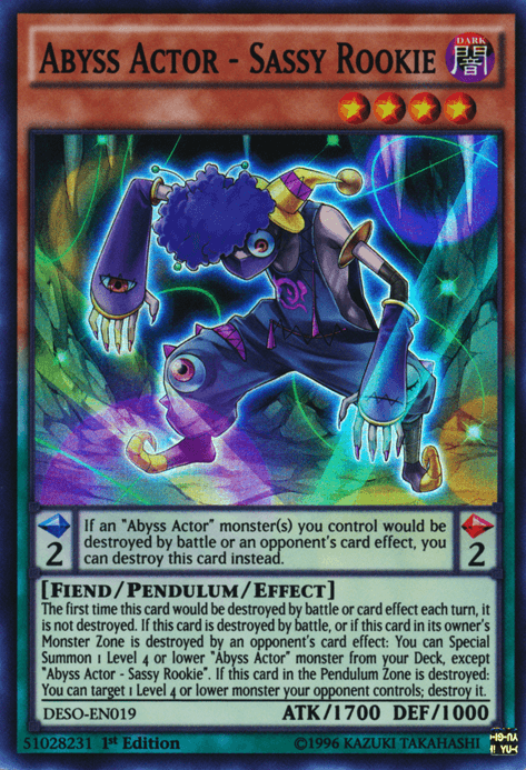 Abyss Actor - Sassy Rookie [DESO-EN019] Super Rare - Josh's Cards