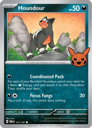 Houndour - 131/197 [131] (Trick or Trade BOOster Bundle 2024)