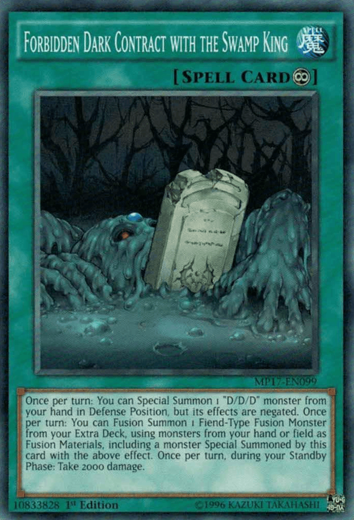 Forbidden Dark Contract with the Swamp King [MP17-EN099] Common - Josh's Cards