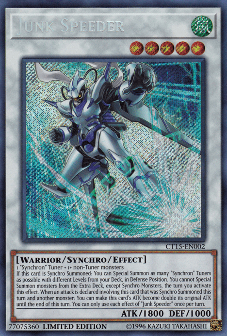 Junk Speeder [CT15-EN002] Secret Rare - Josh's Cards