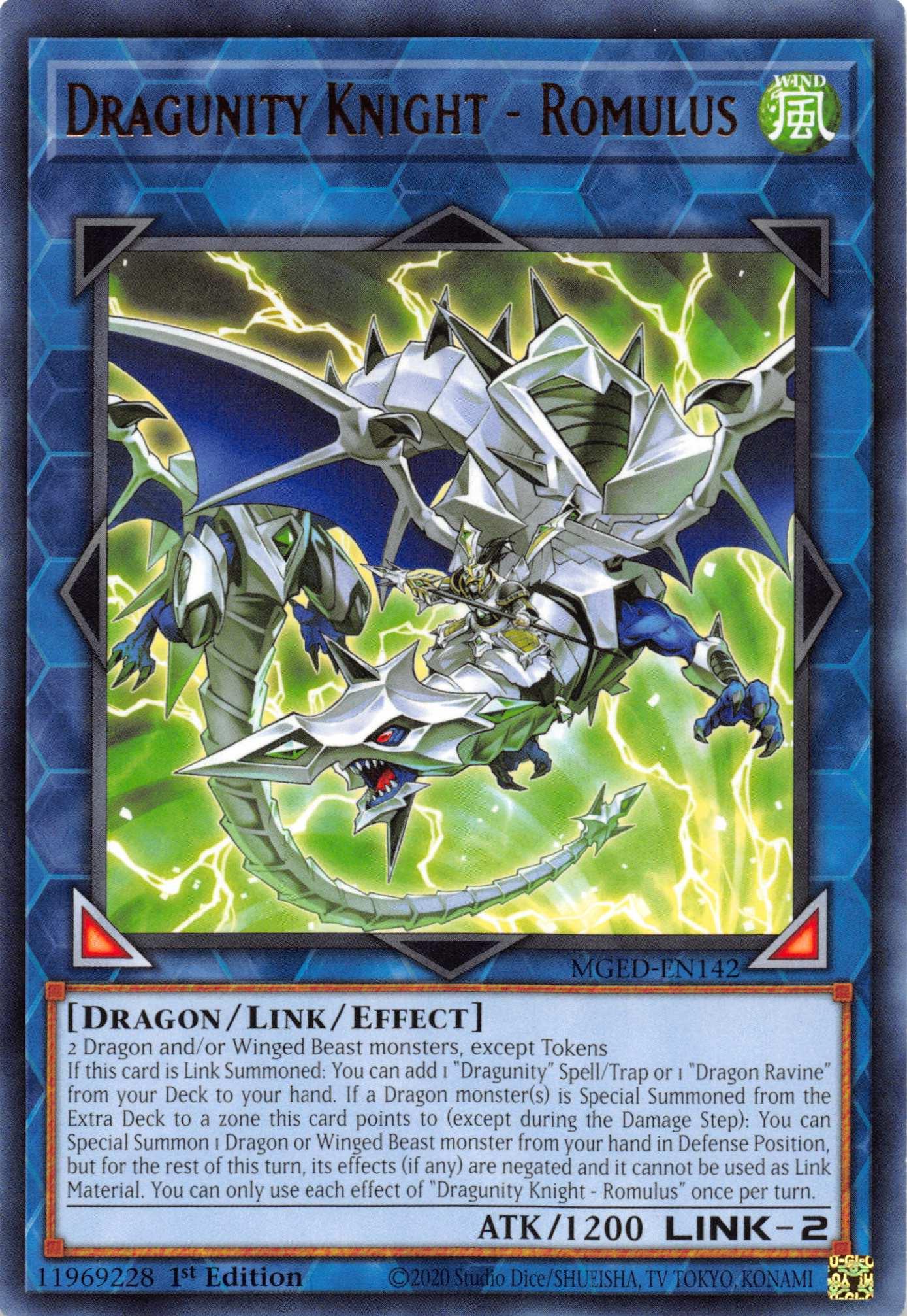 Dragunity Knight - Romulus [MGED-EN142] Rare - Josh's Cards