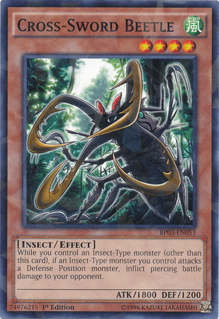 Cross-Sword Beetle [BP03-EN053] Shatterfoil Rare - Josh's Cards