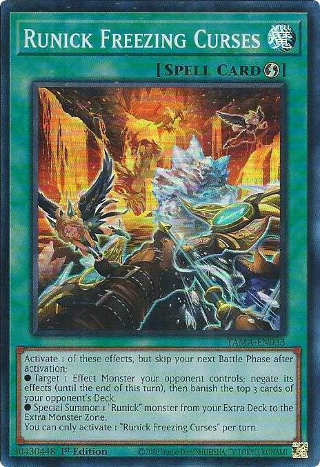 Runick Freezing Curses [TAMA-EN033] Super Rare - Josh's Cards
