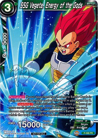 SSG Vegeta, Energy of the Gods (P-098) [Promotion Cards] Parallel Foil