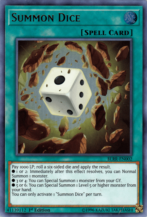 Summon Dice [BLRR-EN002] Ultra Rare - Josh's Cards