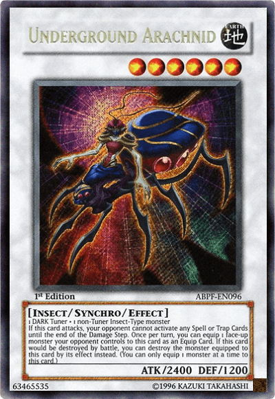 Underground Arachnid [ABPF-EN096] Secret Rare - Josh's Cards